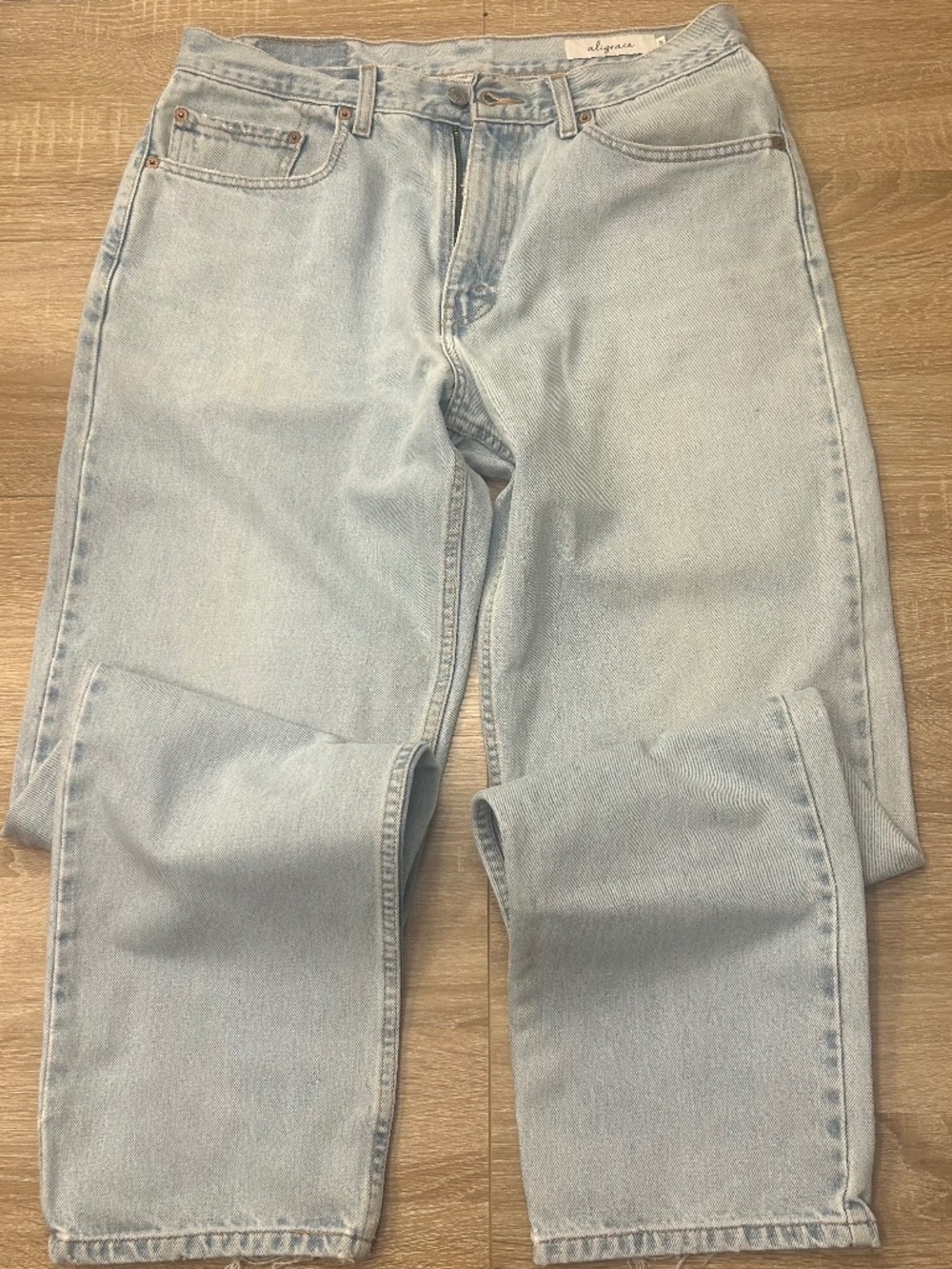 Aligrace x Levi's 550 Vintage Light Wash Jeans Made in USA Size 31